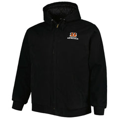 Cincinnati Bengals Dunbrooke Big & Tall Dakota Canvas Hoodie Full-Zip Jacket | NFL Sale