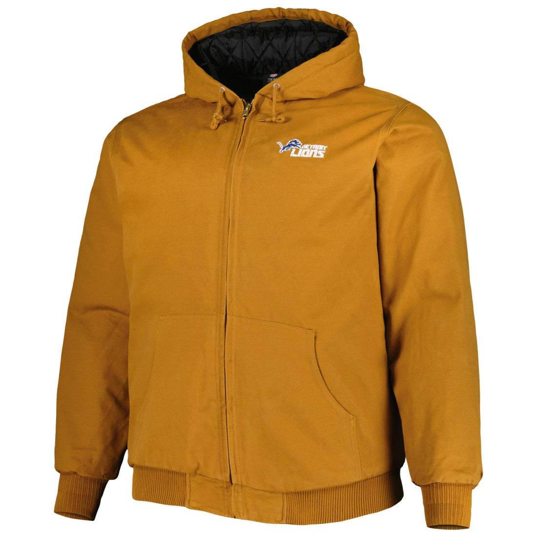 Detroit Lions Dunbrooke Big & Tall Dakota Canvas Hoodie Full-Zip Jacket | NFL Online