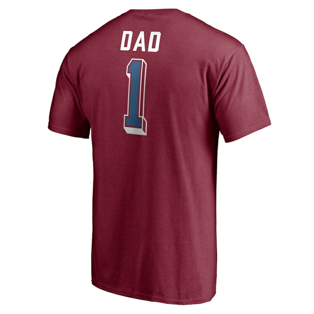 Colorado Avalanche Number One Dad Logo T-Shirt -  NHL T-shirts
