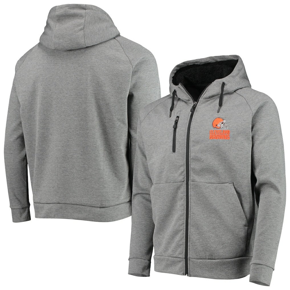 Cleveland Browns Dunbrooke Shag Tri-Blend Full-Zip Raglan Hoodie | NFL Near me