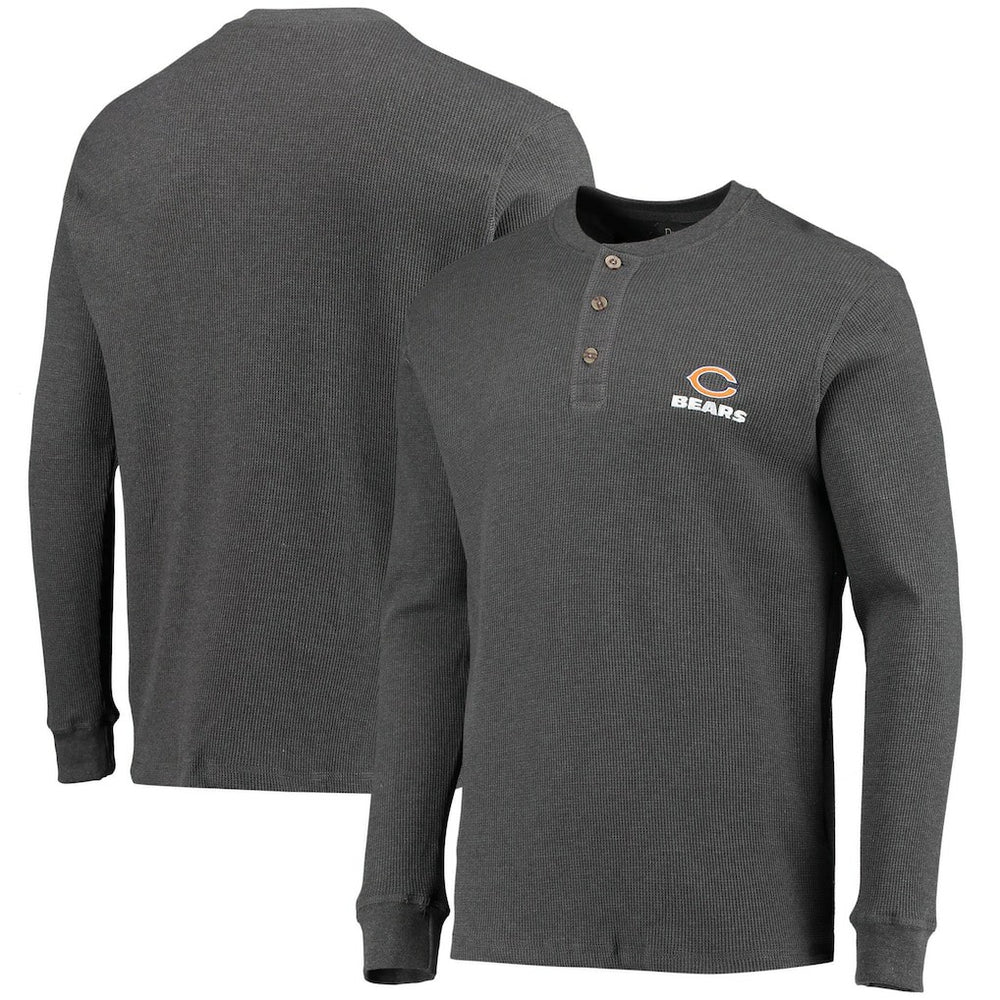 Chicago Bears Dunbrooke Logo Maverick Thermal Henley Long Sleeve T-Shirt | NFL Outlet