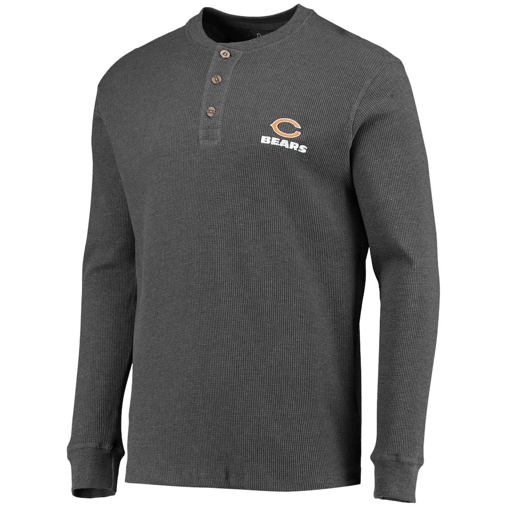 Chicago Bears Dunbrooke Logo Maverick Thermal Henley Long Sleeve T-Shirt | NFL Outlet