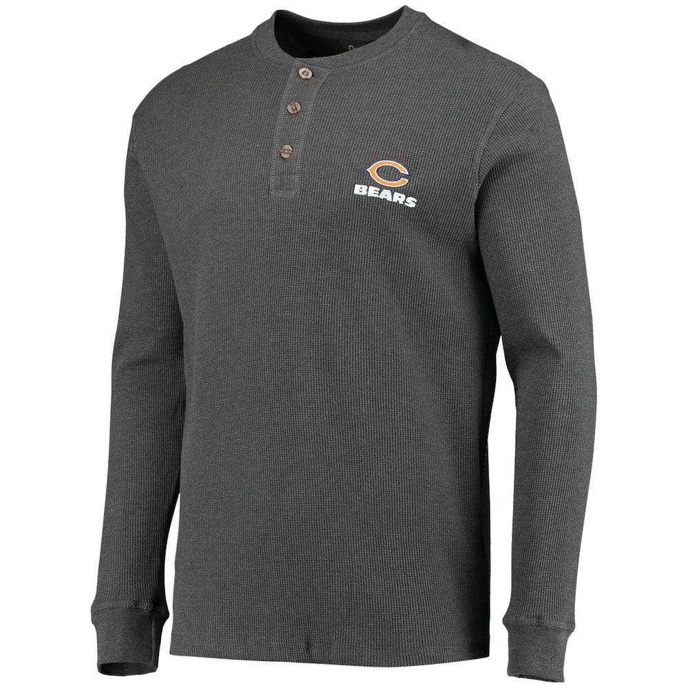 Chicago Bears Dunbrooke Logo Maverick Thermal Henley Long Sleeve T-Shirt | NFL Outlet