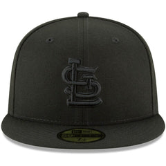 St. Louis Cardinals New Era Black on Black 59FIFTY Fitted Hat - MLB Hats