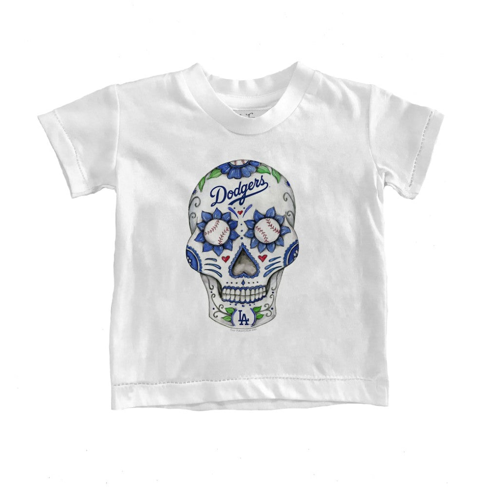 Los Angeles Dodgers Tiny Turnip Youth Sugar Skull T-Shirt - MLB T-shirts