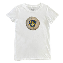 Milwaukee Brewers Tiny Turnip Women's Stitched Baseball T-Shirt - MLB T-shirts