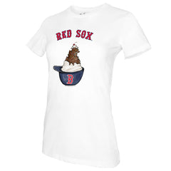 Boston Red Sox Tiny Turnip Women's Sundae Helmet T-Shirt - MLB T-shirts