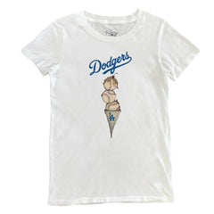 Los Angeles Dodgers Tiny Turnip Women's Triple Scoop T-Shirt - MLB T-shirts