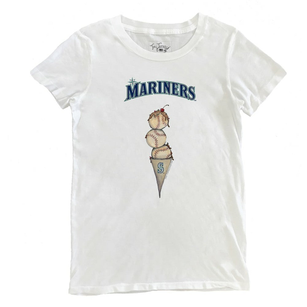 Seattle Mariners Tiny Turnip Women's Triple Scoop T-Shirt - MLB T-shirts