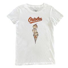 Baltimore Orioles Tiny Turnip Women's Triple Scoop T-Shirt - MLB T-shirts