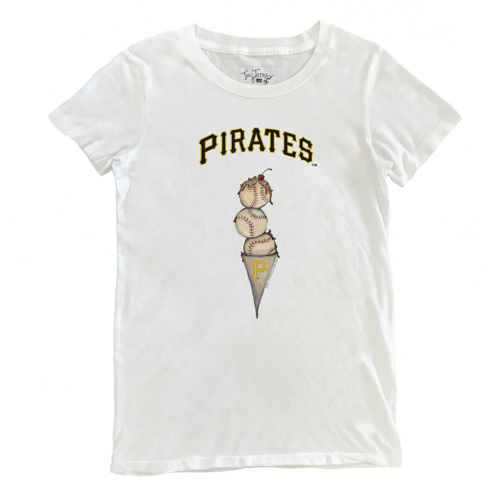 Pittsburgh Pirates Tiny Turnip Women's Triple Scoop T-Shirt - MLB T-shirts