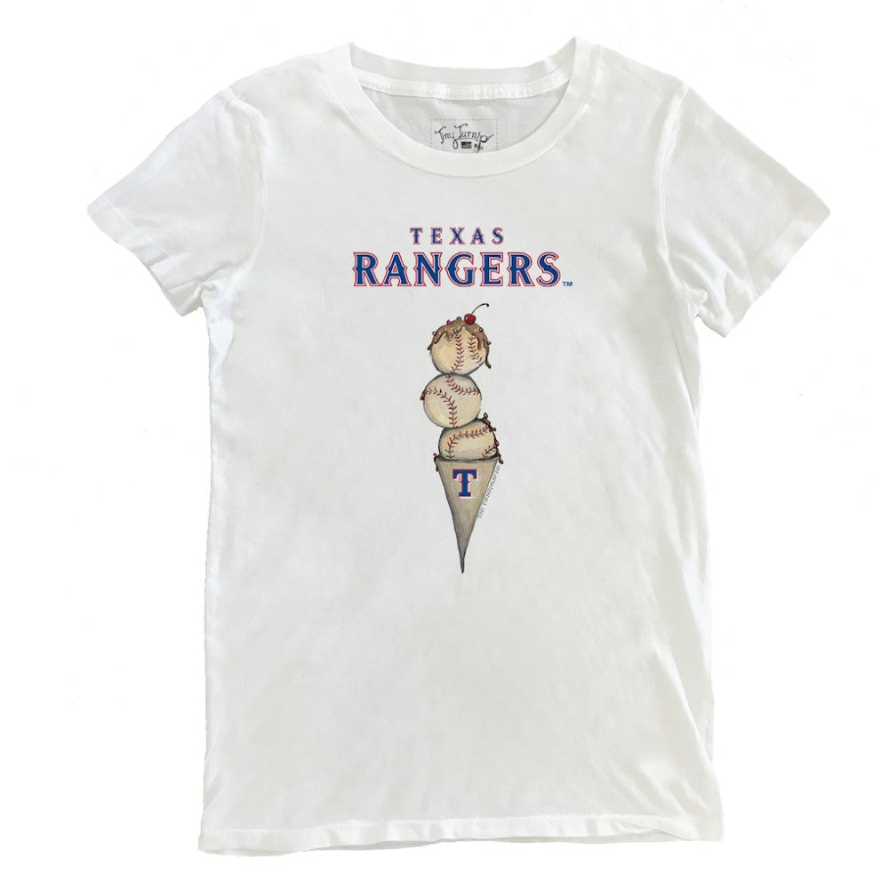 Texas Rangers Tiny Turnip Women's Triple Scoop T-Shirt - MLB T-shirts