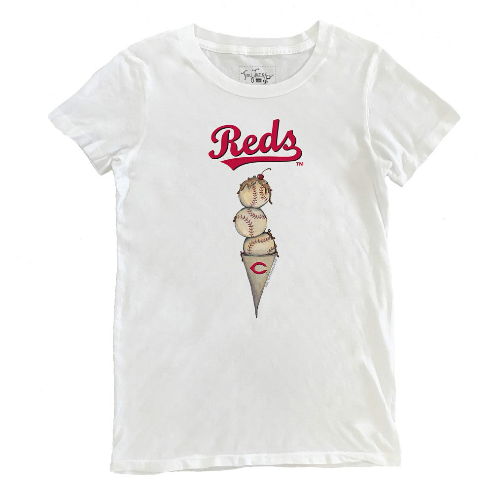 Cincinnati Reds Tiny Turnip Women's Triple Scoop T-Shirt - MLB T-shirts