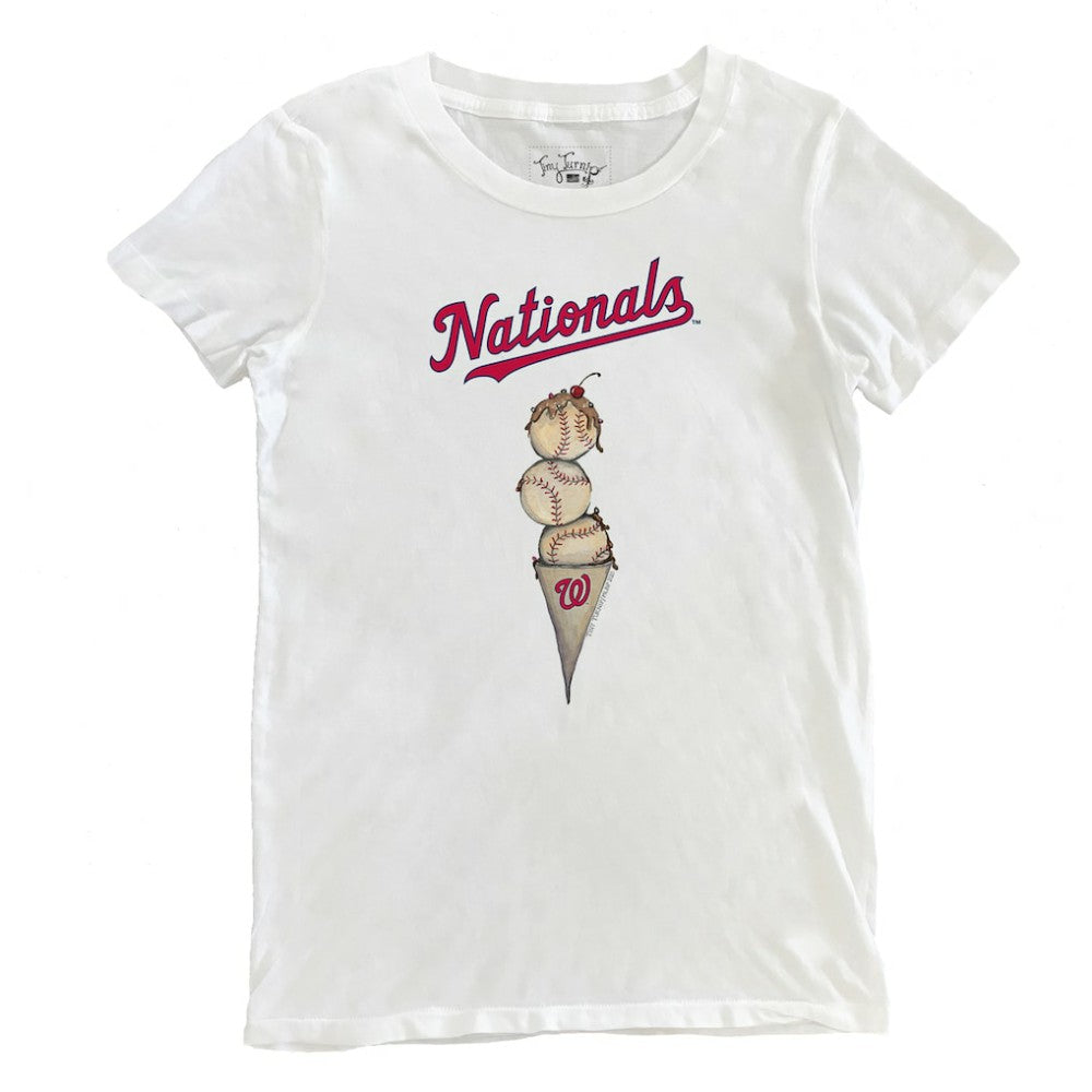 Washington Nationals Tiny Turnip Women's Triple Scoop T-Shirt - MLB T-shirts