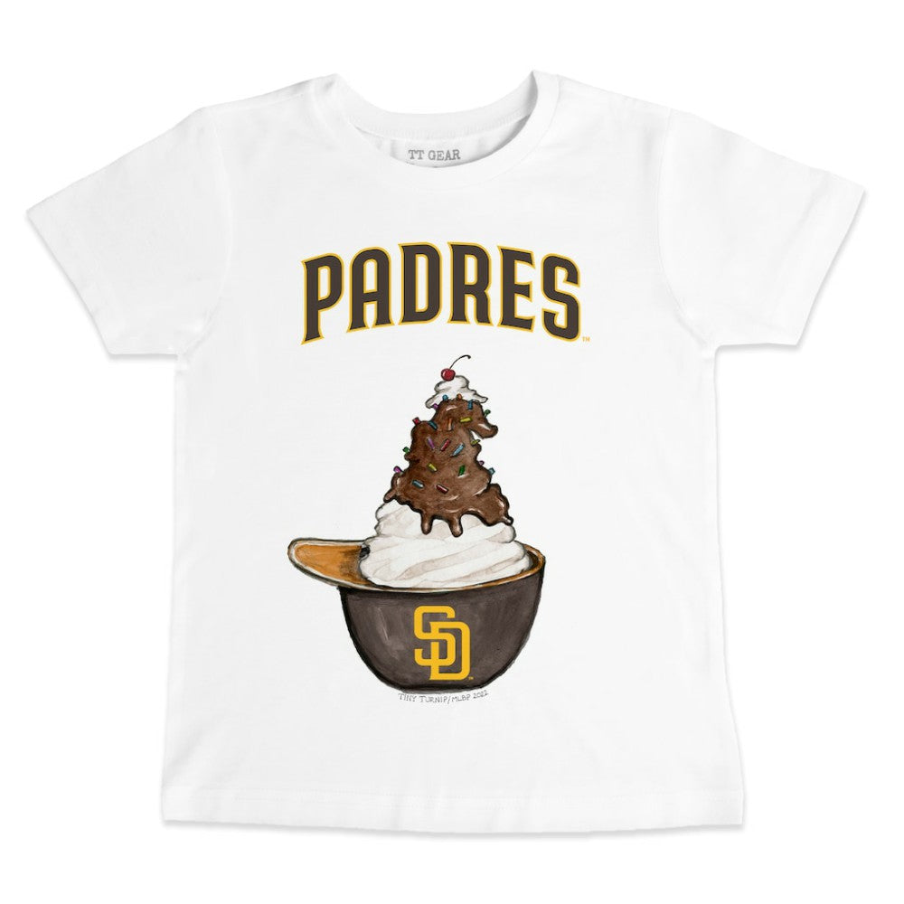 San Diego Padres Tiny Turnip Youth Sundae Helmet T-Shirt - MLB T-shirts