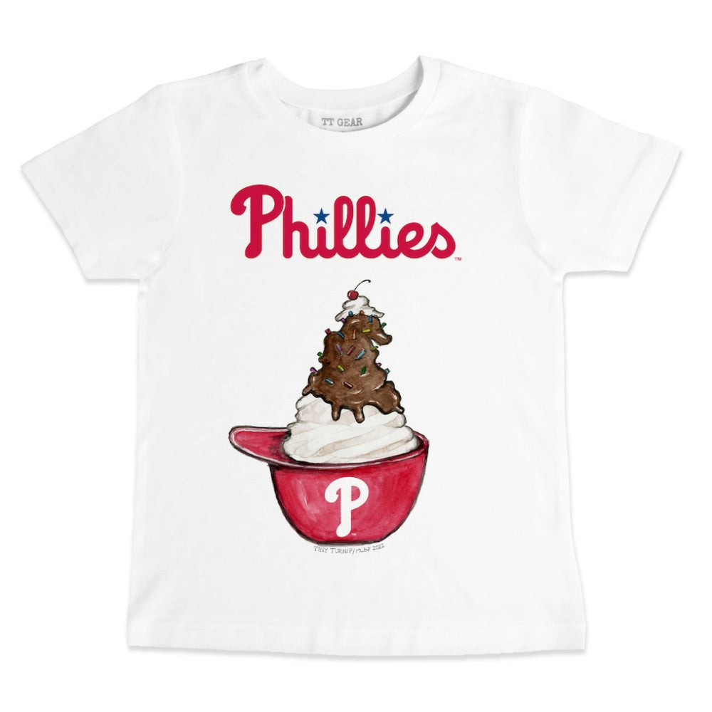 Philadelphia Phillies Tiny Turnip Youth Sundae Helmet T-Shirt - MLB T-shirts