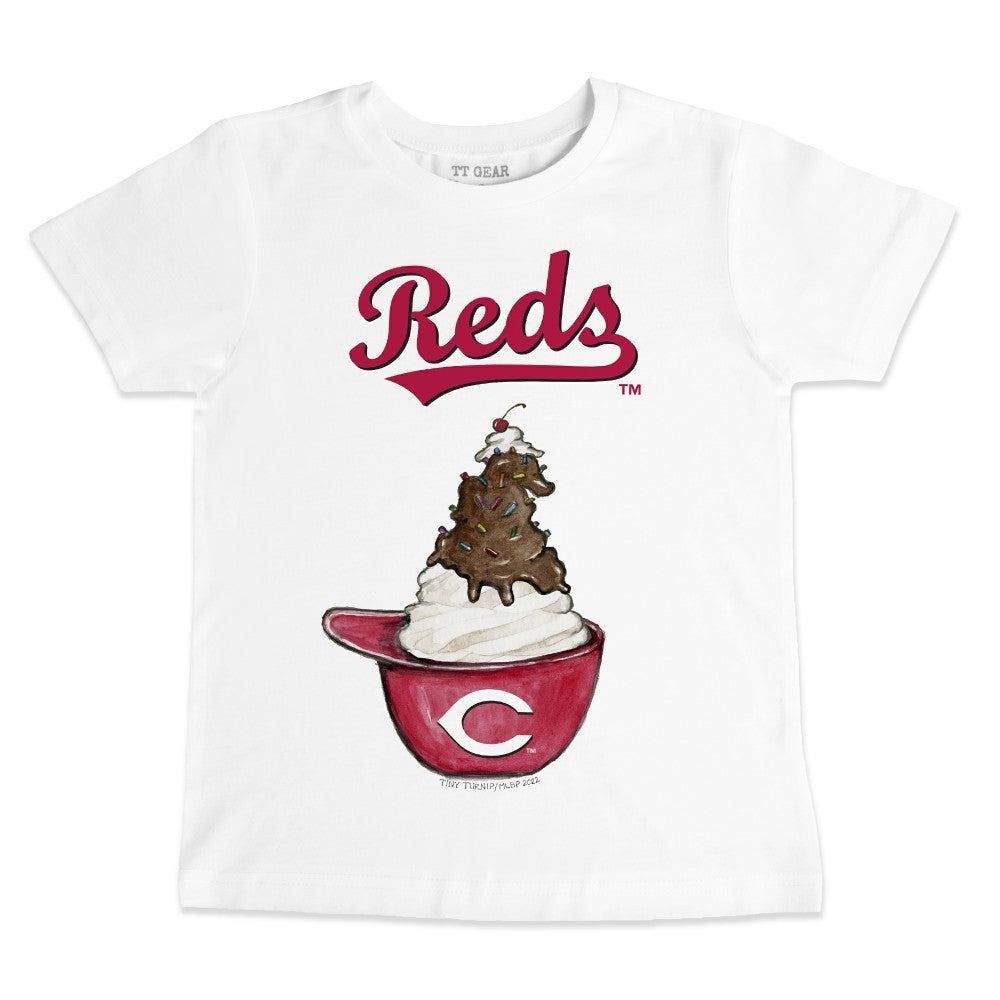 Cincinnati Reds Tiny Turnip Youth Sundae Helmet T-Shirt - MLB T-shirts
