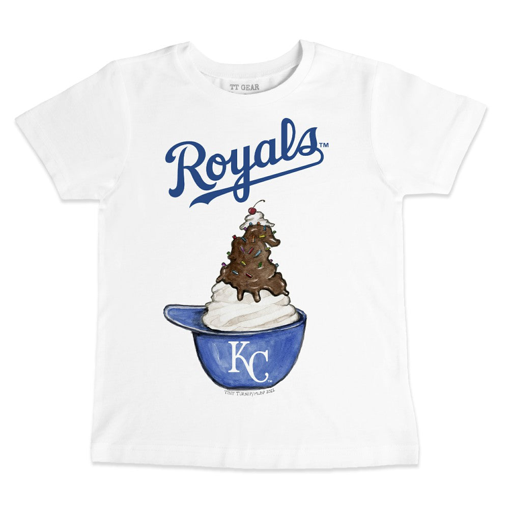 Kansas City Royals Tiny Turnip Youth Sundae Helmet T-Shirt - MLB T-shirts