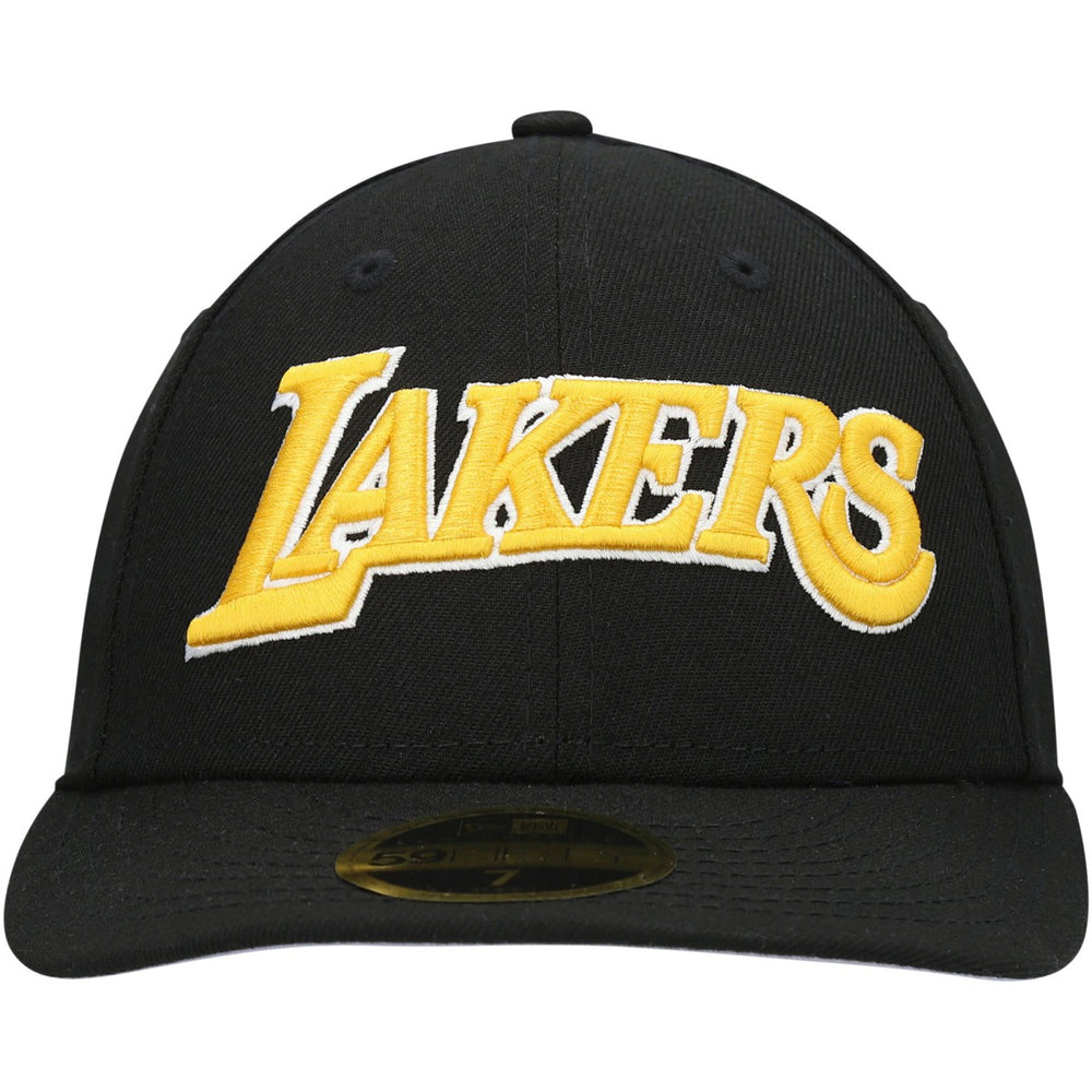 Black Los Angeles Lakers Team Low Profile 59FIFTY Fitted Hat | NBA