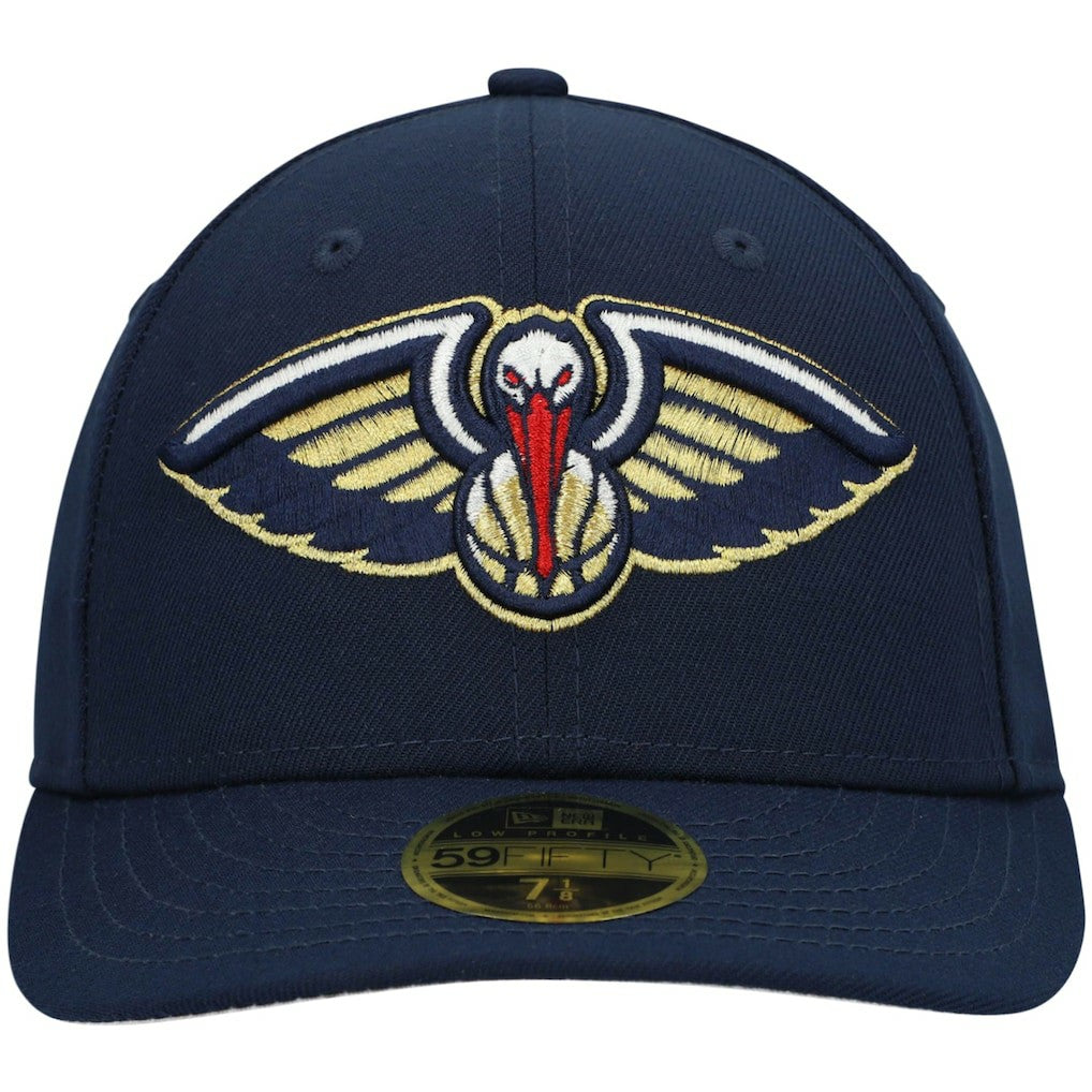 Navy New Orleans Pelicans Team Low Profile 59FIFTY Fitted Hat | NBA