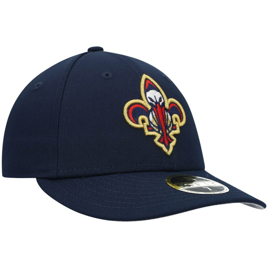 Navy New Orleans Pelicans Team Logo Low Profile 59FIFTY Fitted Hat | NBA