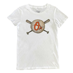 Baltimore Orioles Tiny Turnip Women's Baseball Crossbats T-Shirt - MLB T-shirts