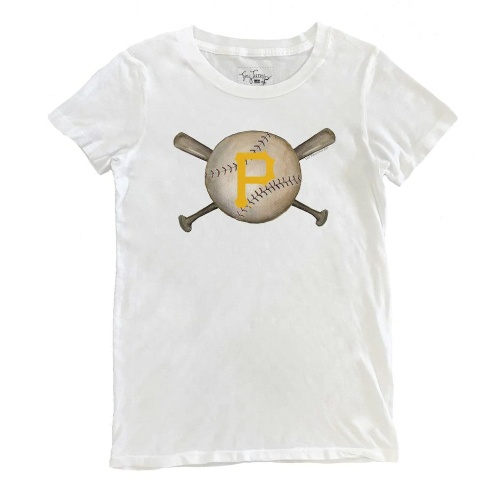Pittsburgh Pirates Tiny Turnip Women's Baseball Crossbats T-Shirt - MLB T-shirts