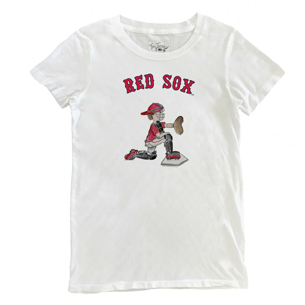 Boston Red Sox Tiny Turnip Women's Caleb the Catcher T-Shirt - MLB T-shirts
