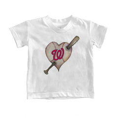 Washington Nationals Tiny Turnip Youth Heart Bat T-Shirt - MLB T-shirts