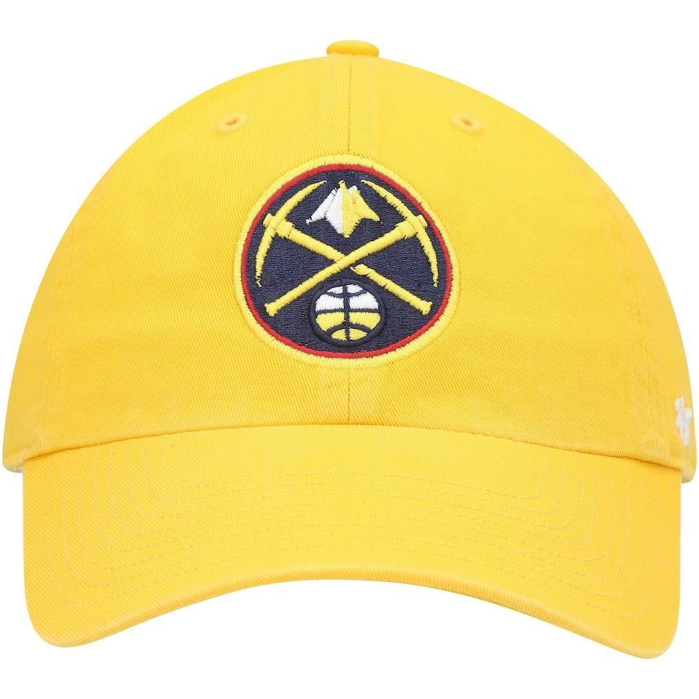 Gold Denver Nuggets '47 Core Logo Clean Up Adjustable Hat sale | NBA