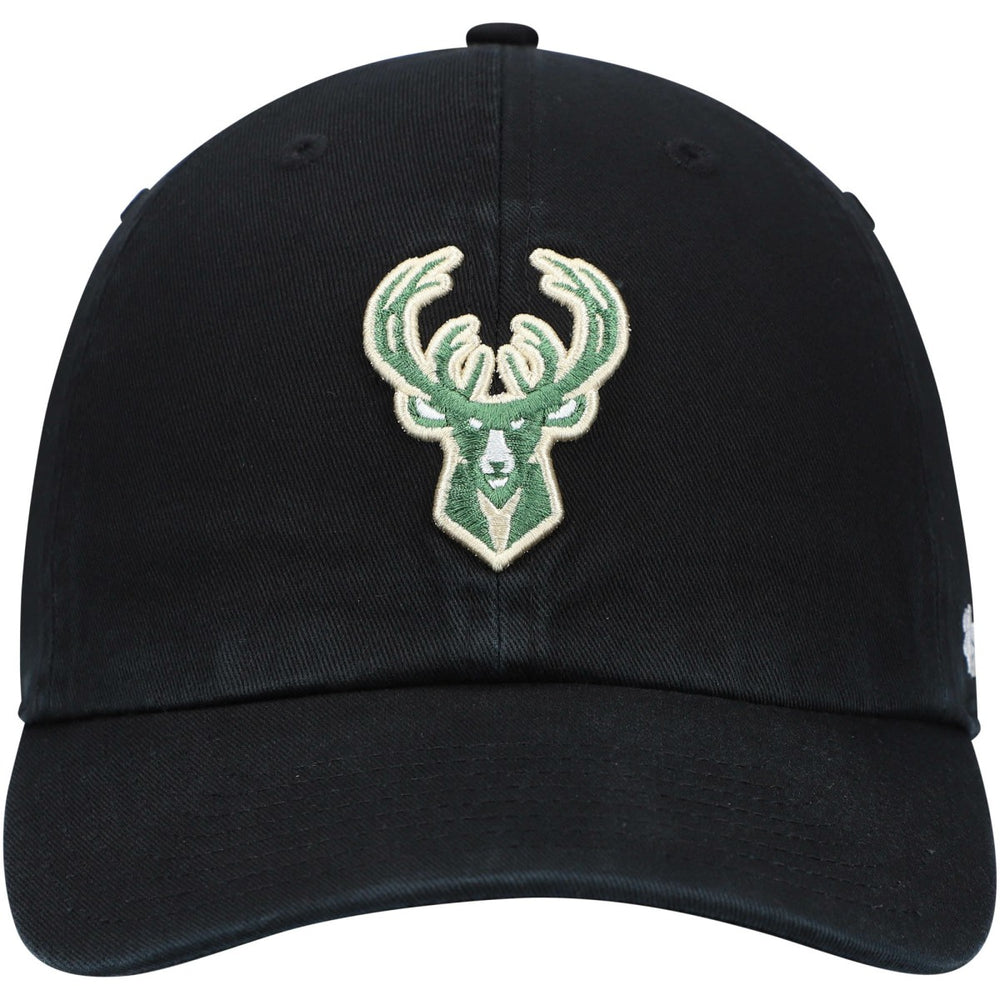 Black Milwaukee Bucks '47 Core Logo Clean Up Adjustable Hat | NBA
