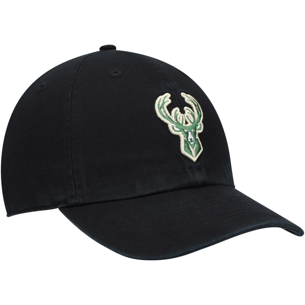 Black Milwaukee Bucks '47 Core Logo Clean Up Adjustable Hat | NBA