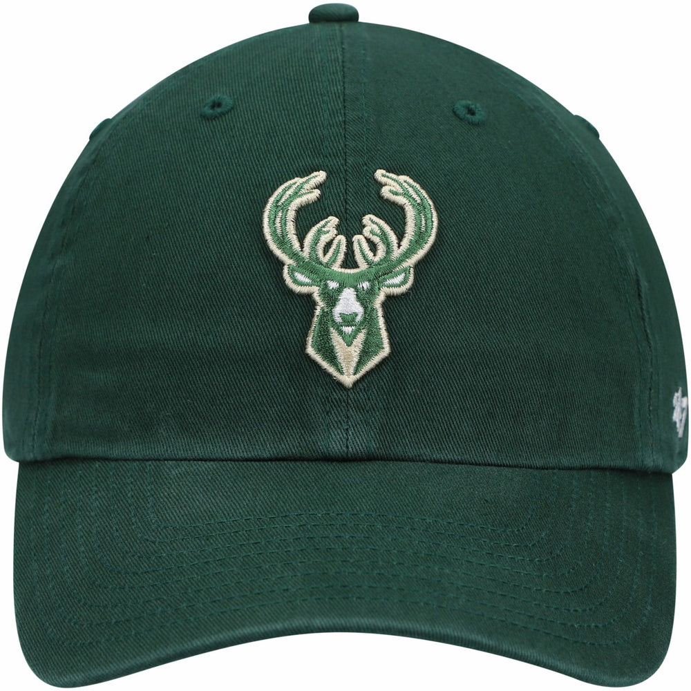 Hunter Green Milwaukee Bucks '47 Core Logo Clean Up Adjustable Hat | NBA