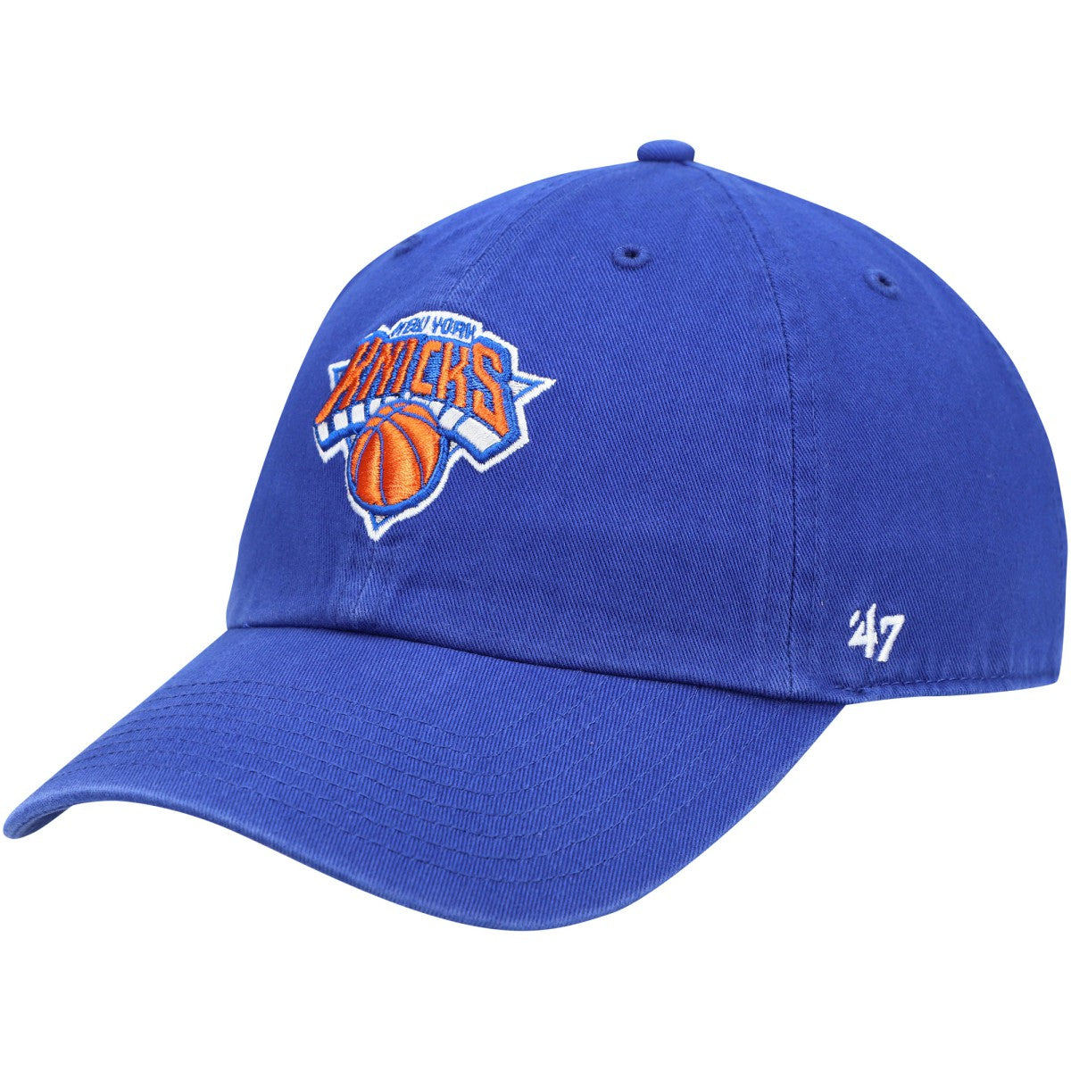 Blue New York Knicks '47 Core Logo Clean Up Adjustable Hat | NBA