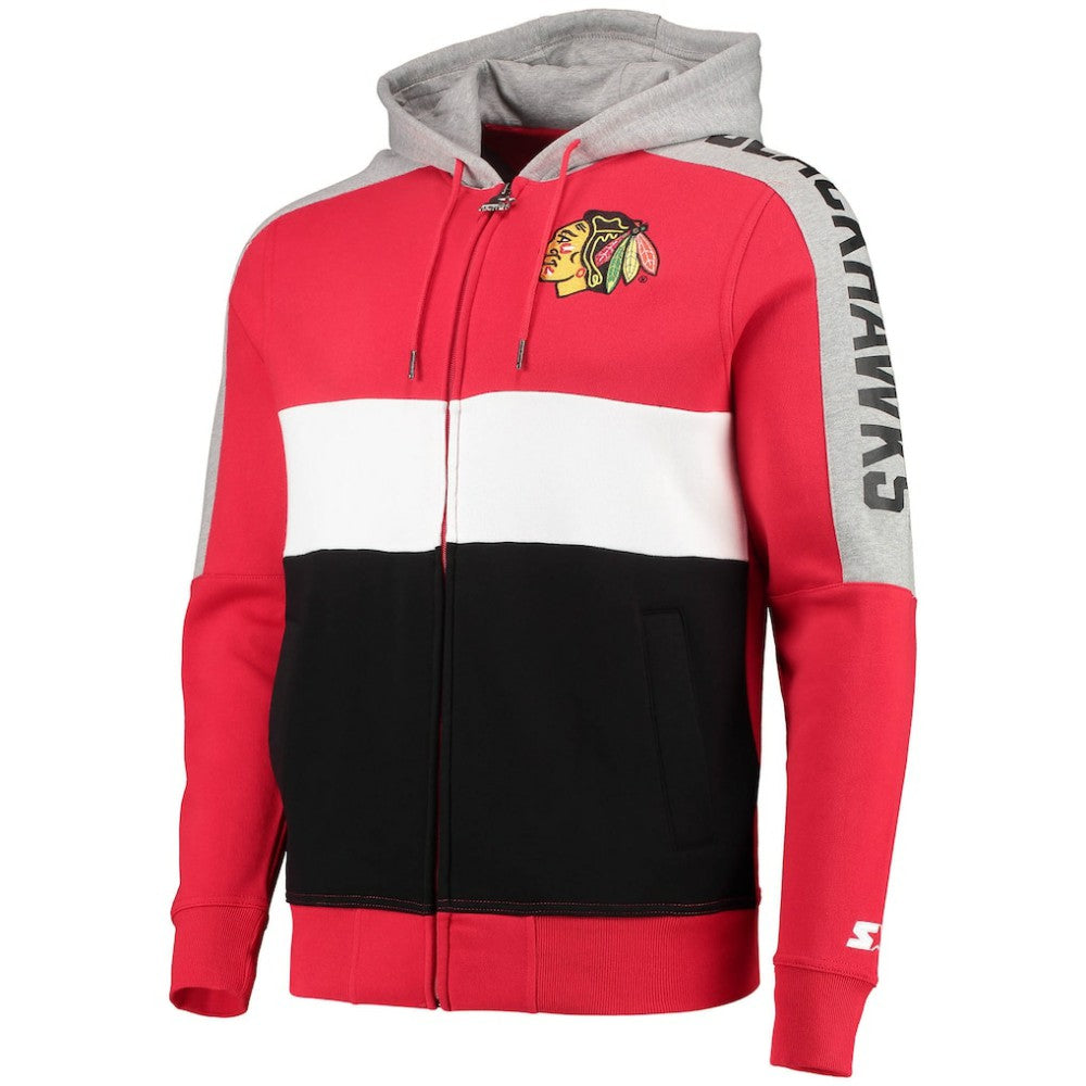 Chicago Blackhawks Starter Playoffs Color Block Full-Zip Hoodie -  NHL Hoodies