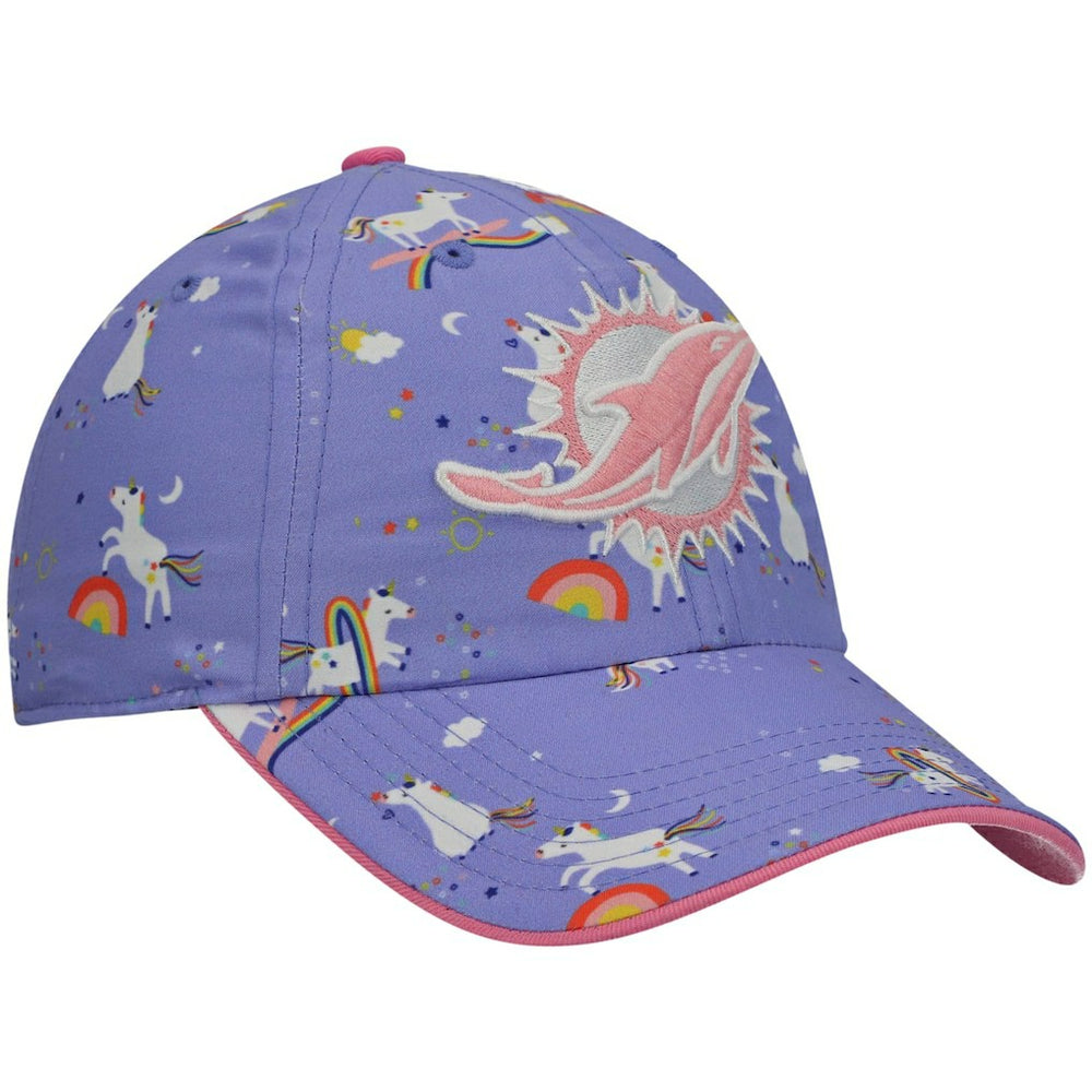 Miami Dolphins '47 Girls Preschool Unicorn Clean Up Adjustable Hat | NFL Outlet