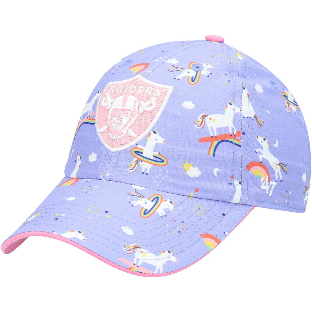 Las Vegas Raiders '47 Girls Preschool Unicorn Clean Up Adjustable Hat | NFL Discount