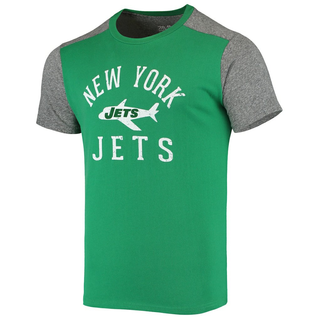 New York Jets Majestic Threads Gridiron Classics Field Goal Slub T-Shirt | NFL Hot