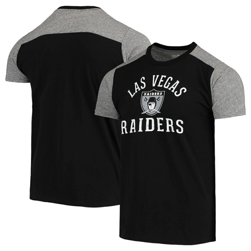 Las Vegas Raiders Majestic Threads Gridiron Classics Field Goal Slub T-Shirt | NFL Outlet