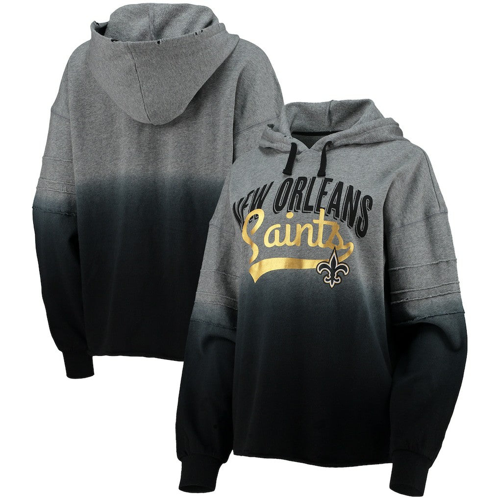 New Orleans Saints Touch Women's Superstar Dip-Dye Pullover Hoodie | NFL On sale