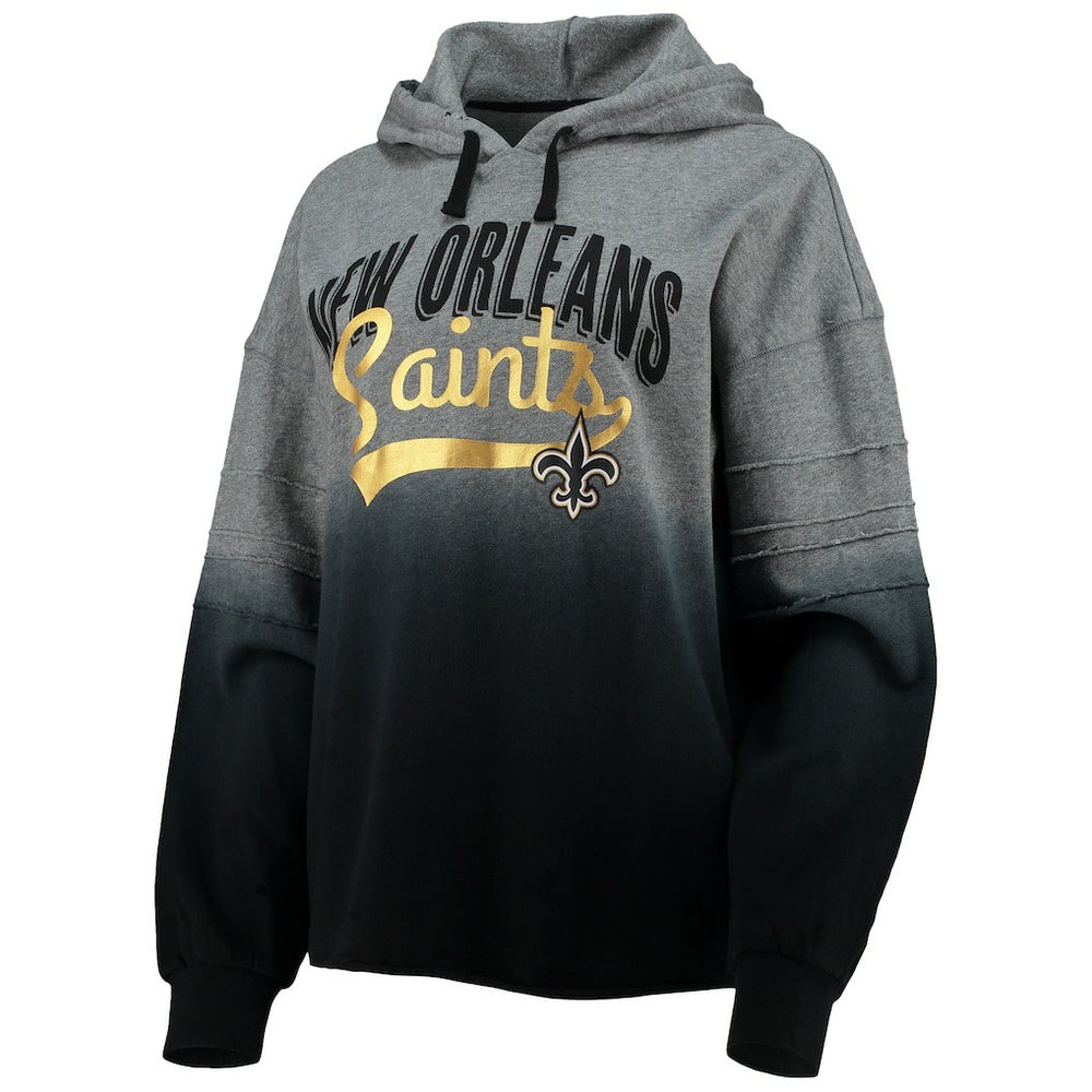 New Orleans Saints Touch Women's Superstar Dip-Dye Pullover Hoodie | NFL On sale