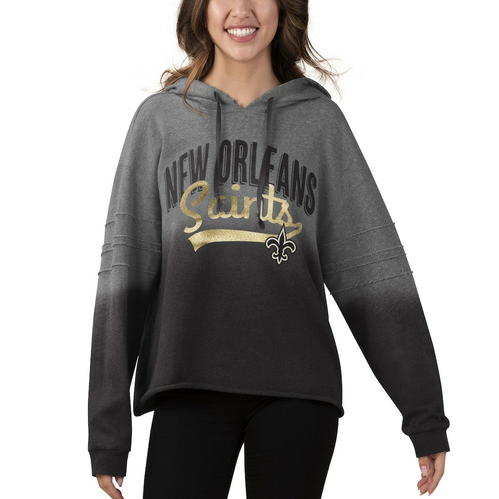 New Orleans Saints Touch Women's Superstar Dip-Dye Pullover Hoodie | NFL On sale
