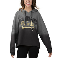 New Orleans Saints Touch Women's Superstar Dip-Dye Pullover Hoodie | NFL On sale