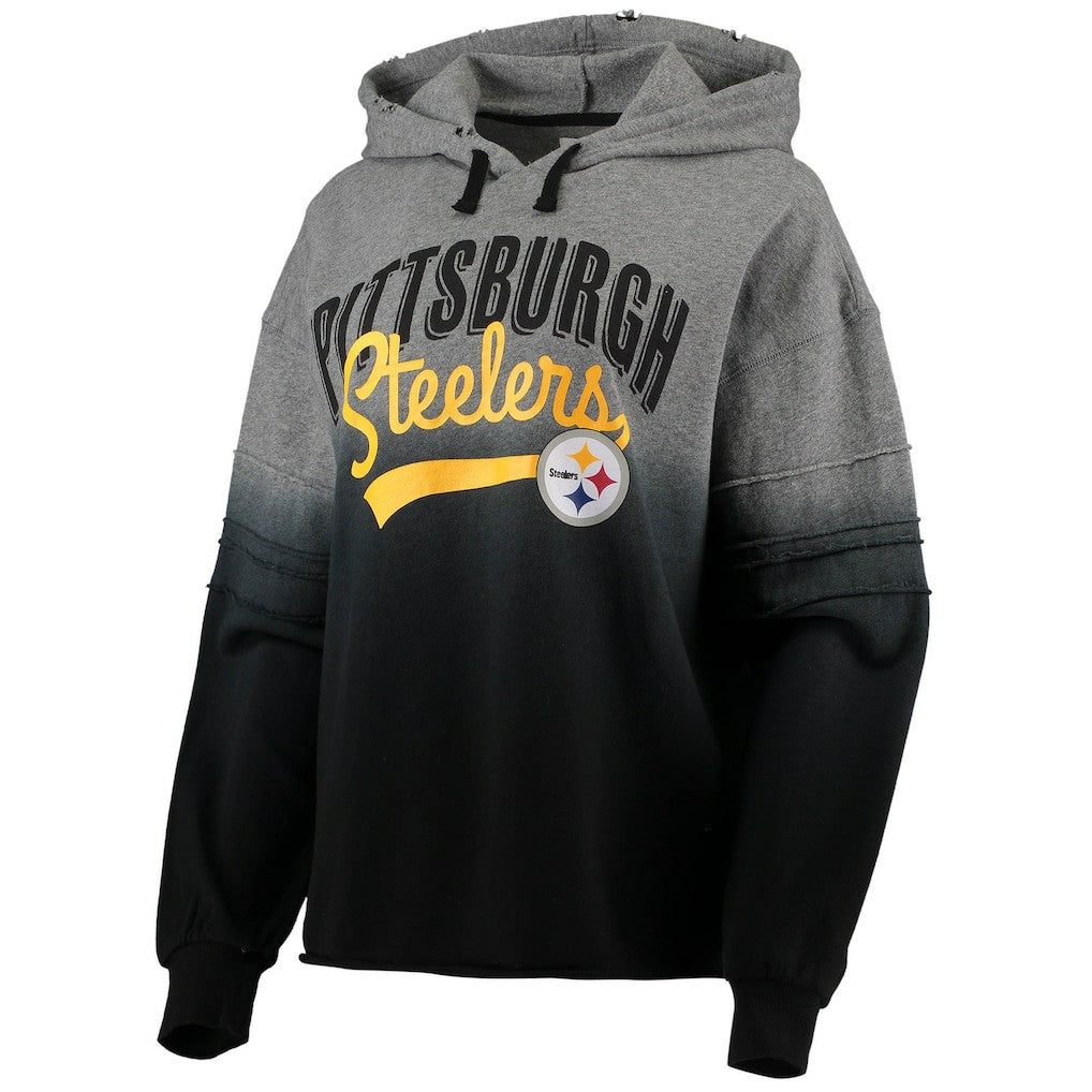 Pittsburgh Steelers Touch Women's Superstar Dip-Dye Pullover Hoodie | NFL New