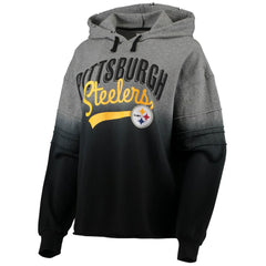 Pittsburgh Steelers Touch Women's Superstar Dip-Dye Pullover Hoodie | NFL New