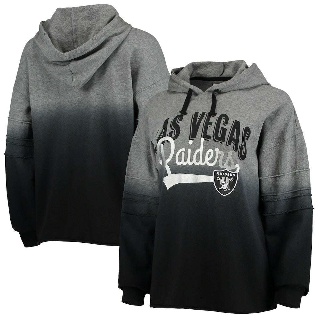 Las Vegas Raiders Touch Women's Superstar Dip-Dye Pullover Hoodie | NFL Outlet