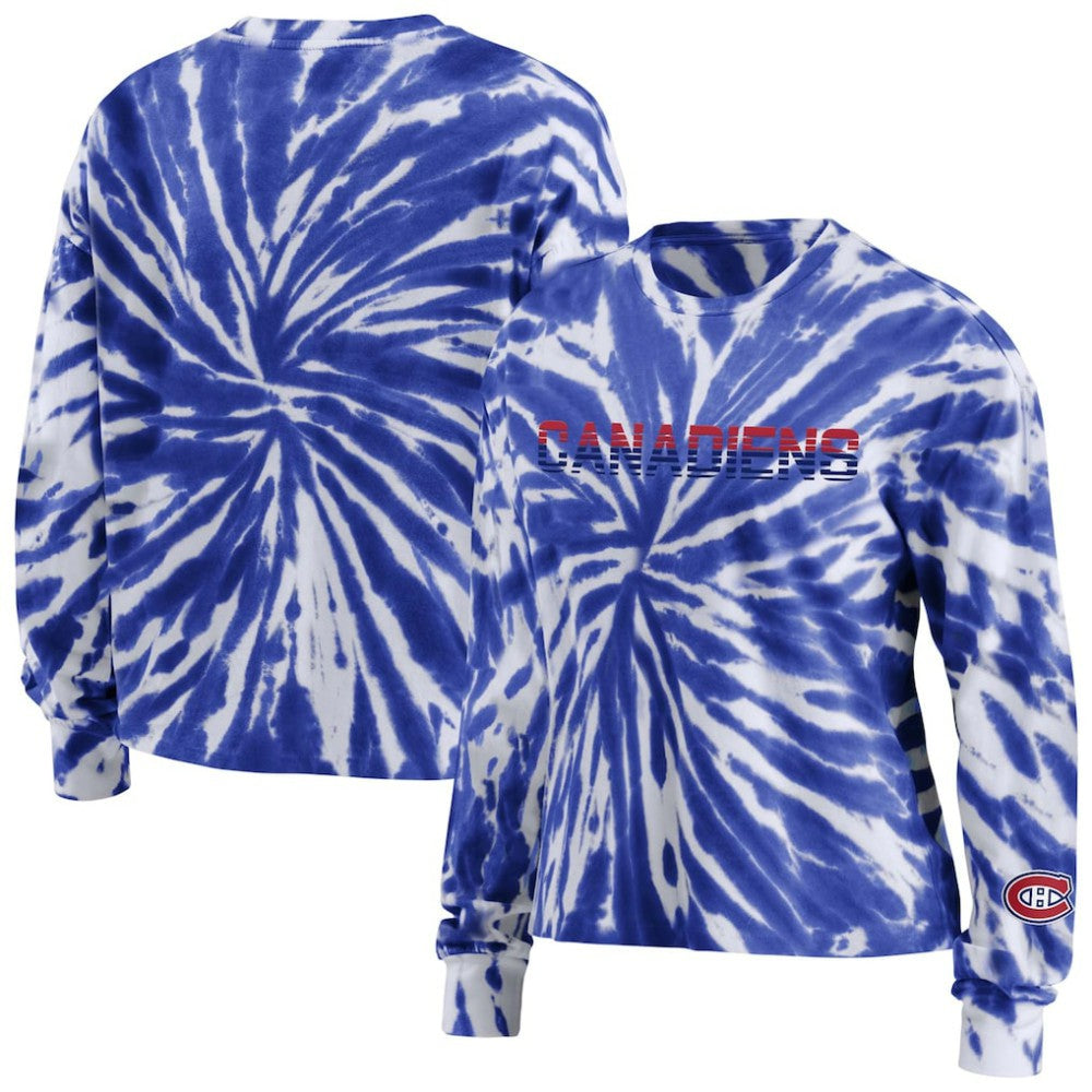 Montreal Canadiens WEAR by Erin Andrews Women's Tie-Dye Long Sleeve T-Shirt -  NHL T-shirts