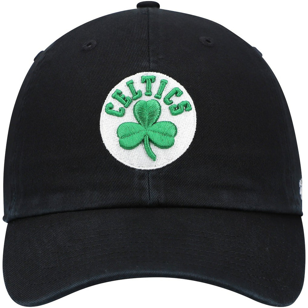 Black Boston Celtics '47 Core Logo Clean Up Adjustable Hat | NBA