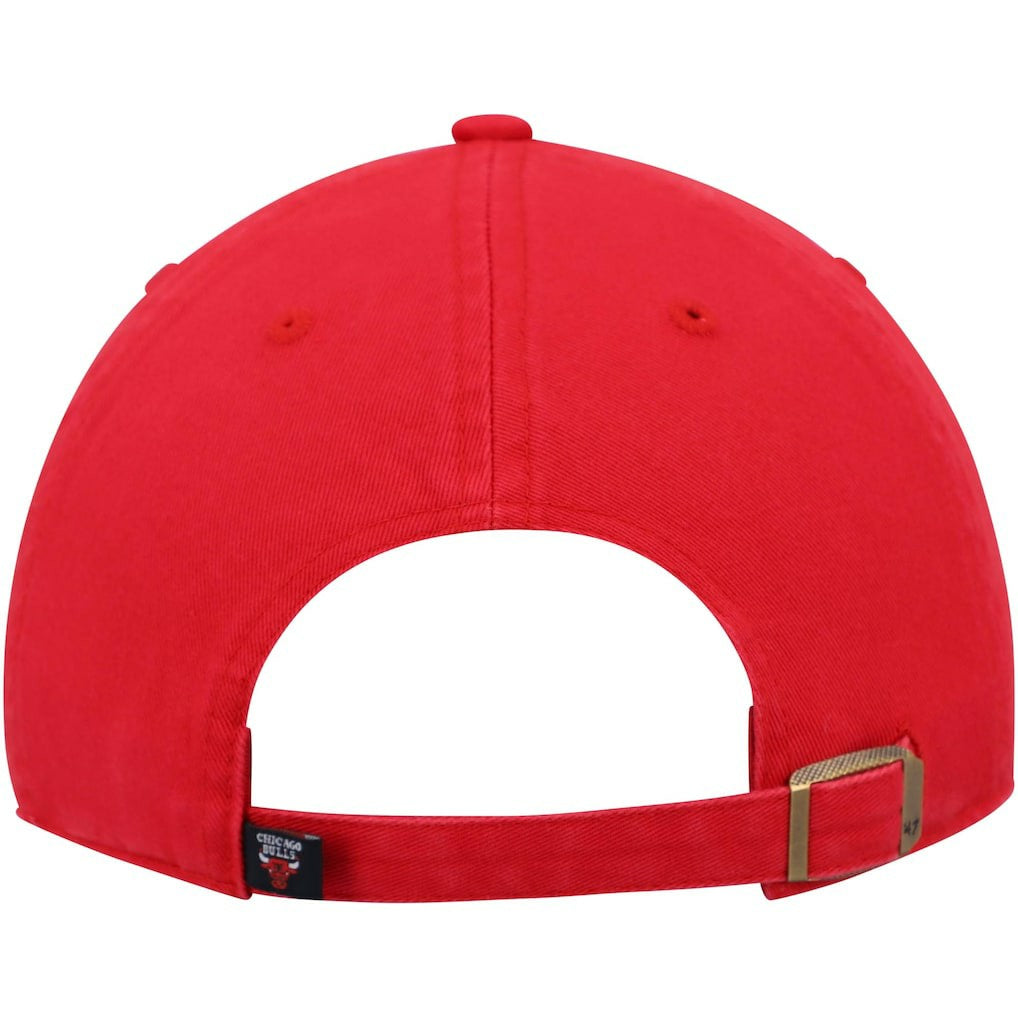 Red Chicago Bulls '47 Core Logo Clean Up Adjustable Hat | NBA