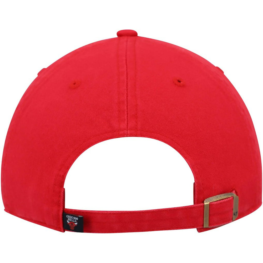 Red Chicago Bulls '47 Core Logo Clean Up Adjustable Hat | NBA